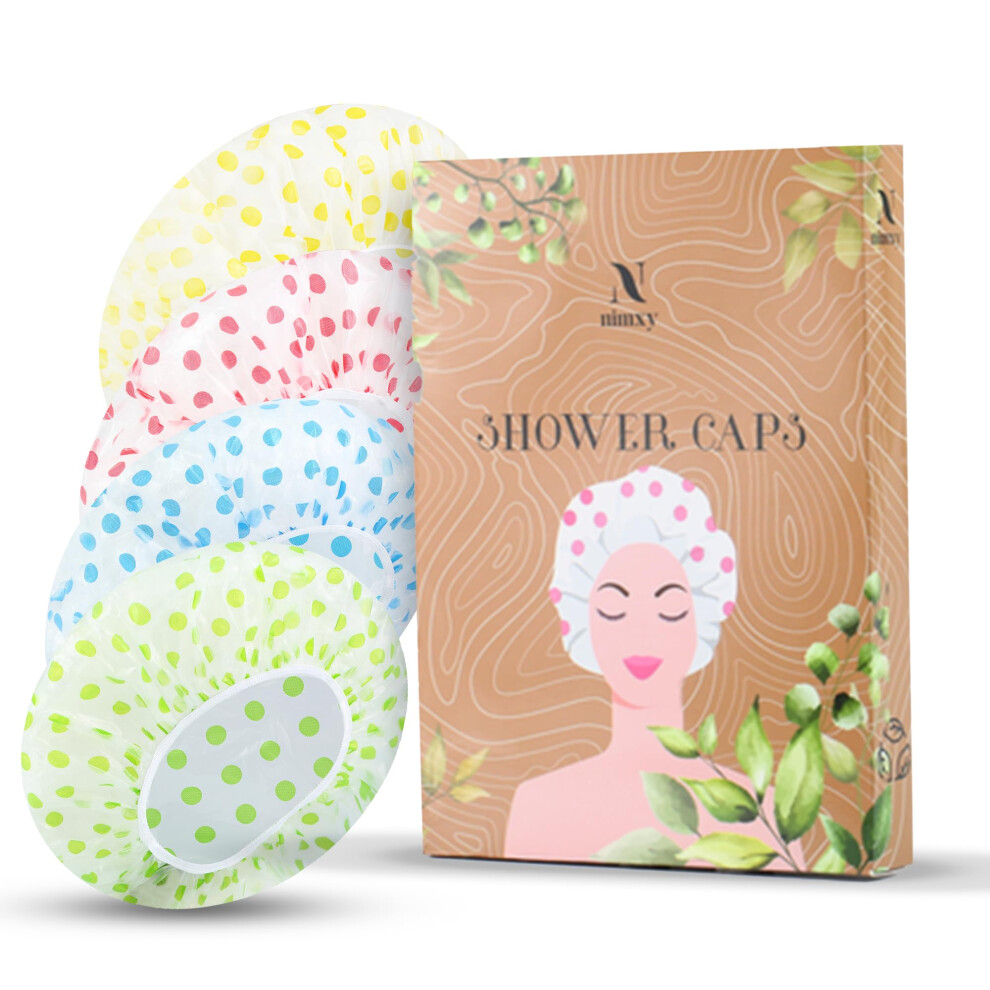 N Nimxy Nimxy Pack Of 4 Shower Cap,