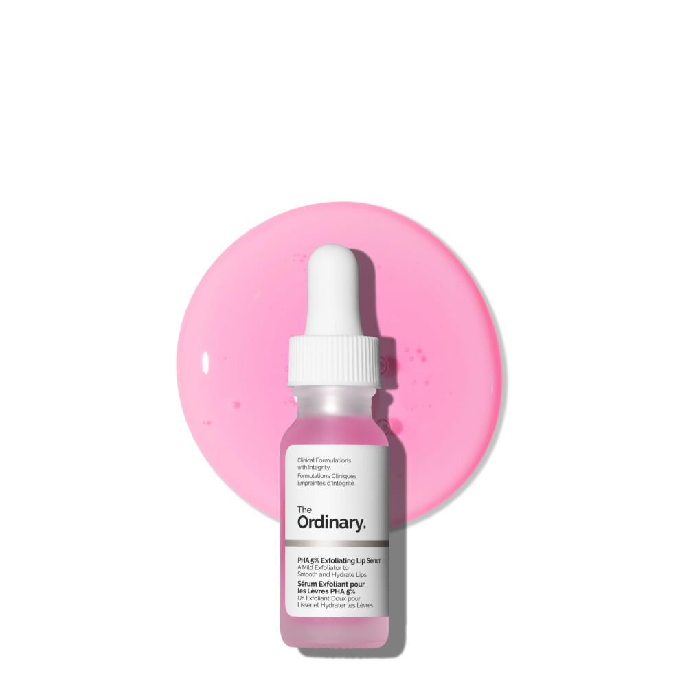 The Ordinary Pha 5% Exfoliating Lip Serum, Hydrating Overnight Lip Exfoliator Treatment, 15Ml