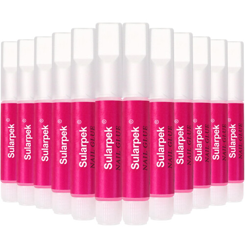 sularpek 12 Pcs Strong Nail Glue,