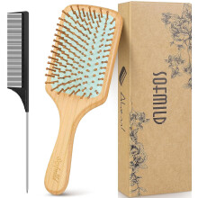 Hair Brush, Eco-Friendly Bamboo Paddle Hairbrush