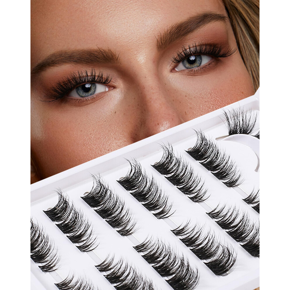 Jiocolor Lash Clusters Wispy Cat Eye Individual
