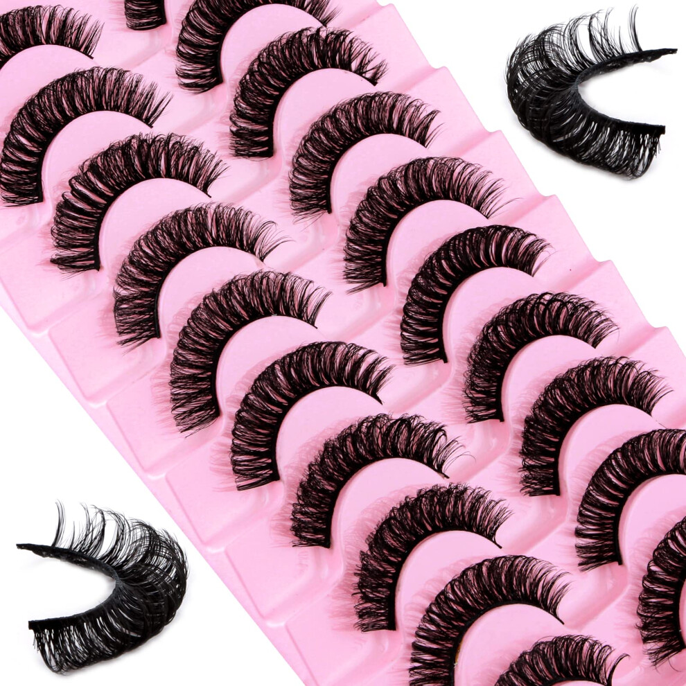 Uliya False Eyelashes Russian Strip Lashes D