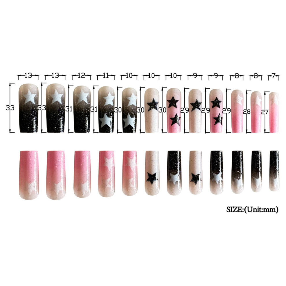 Dachuang Beauty (Standard) Gradient Fake Nails - Durable & Comfortable