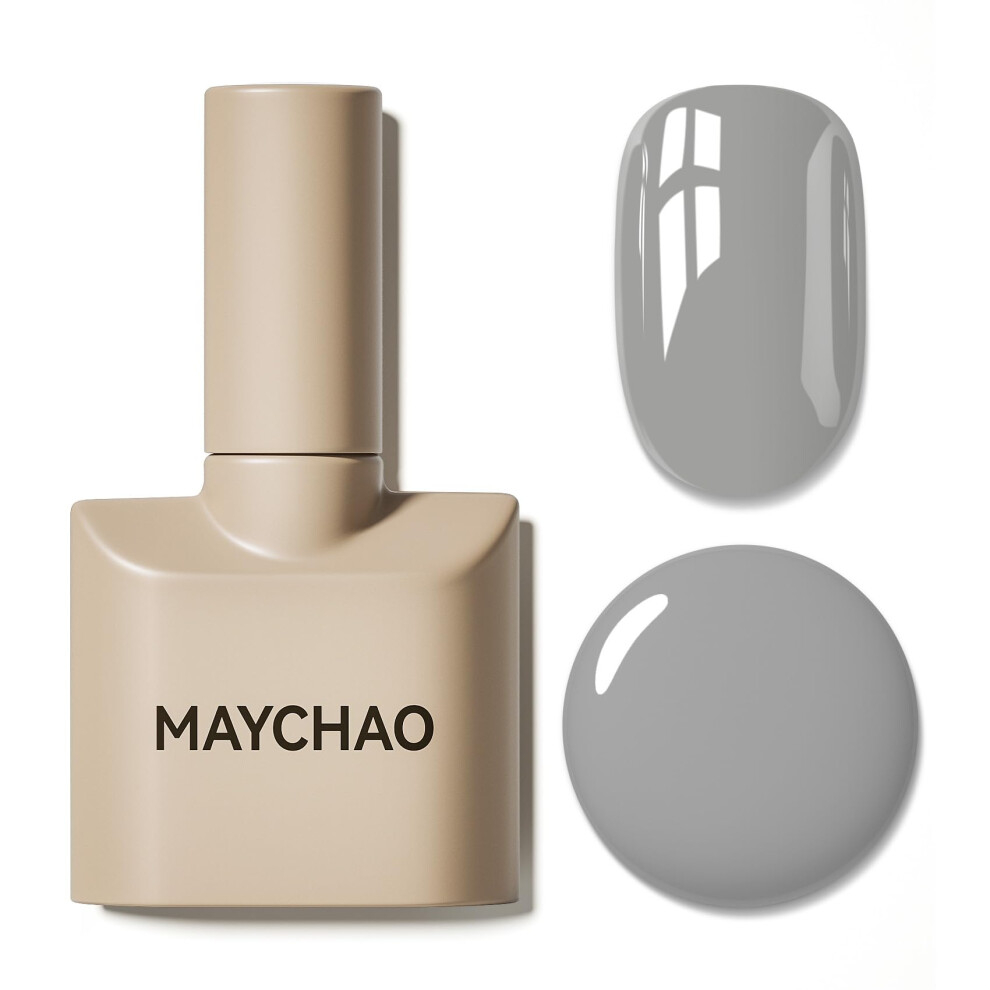 Maychao Grey 15Ml Gel Nail Polish, Medium