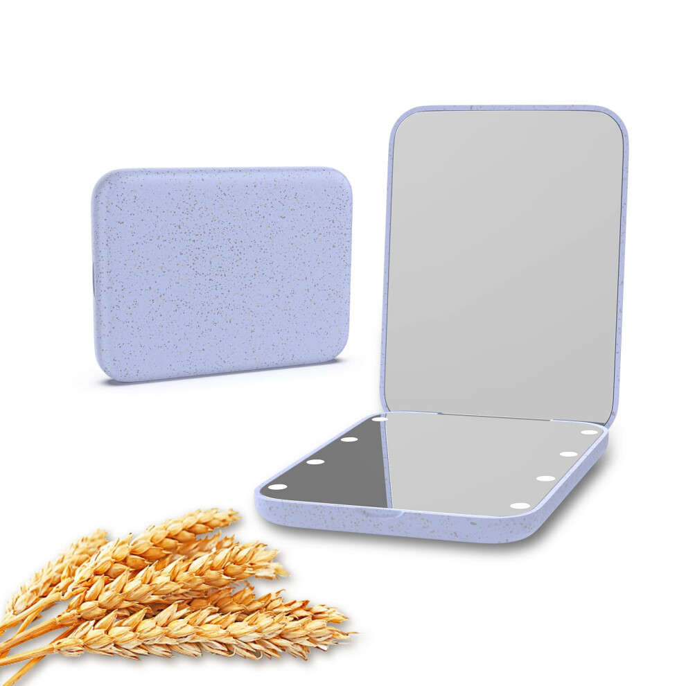 Kintion Wheat Straw Mirror, 1X/3X Magnification