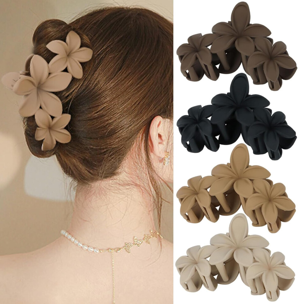 Noomii Large Matte Claw Hair Clips For