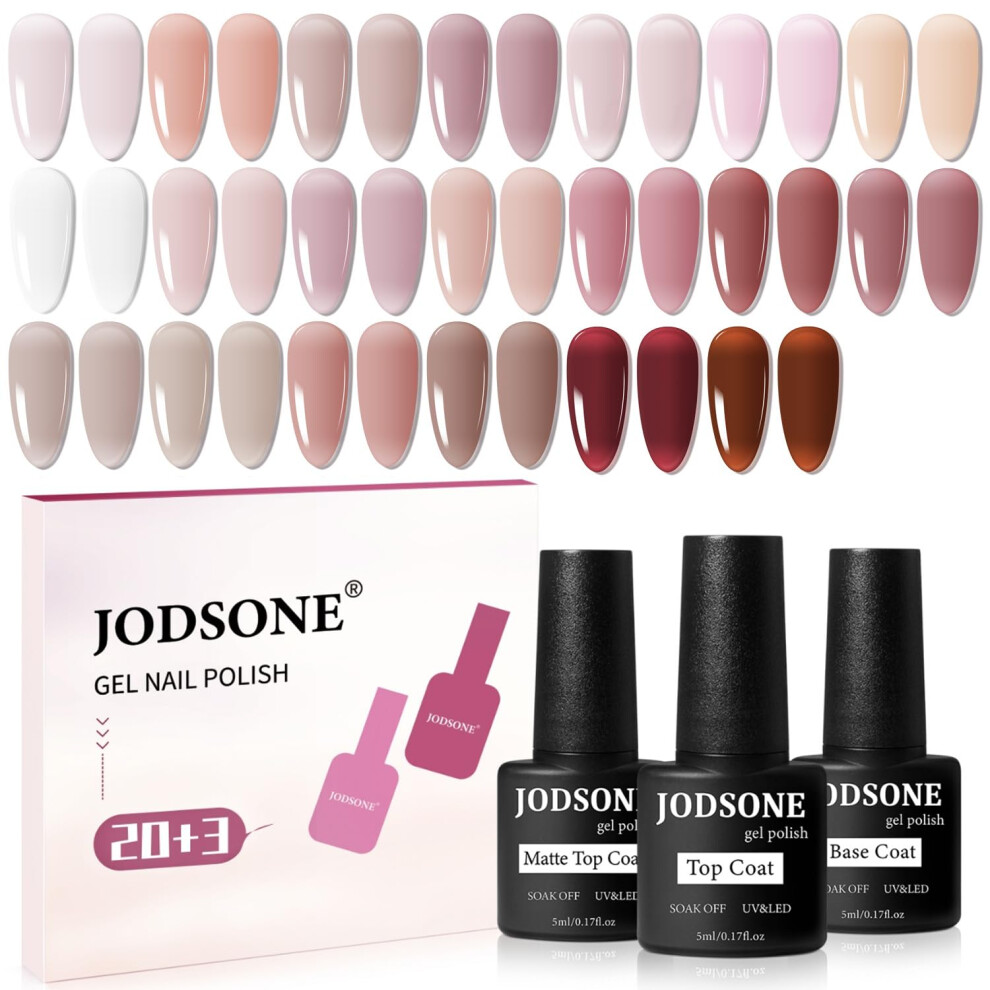 Jodsone 23Pcs Gel Nail Polish Set