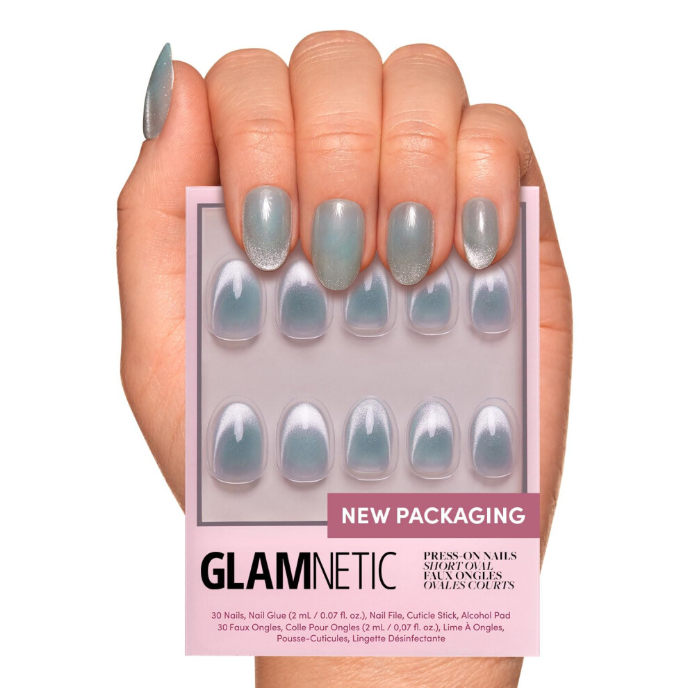 Glamnetic Grey Press On Nails - Unicorn