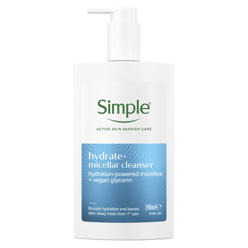 Simple Simple Hydrate+ Micellar Facial Cleanser hydration-powered