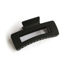 (Black) Strong Hair Claw Clips for Women - Resin Grip