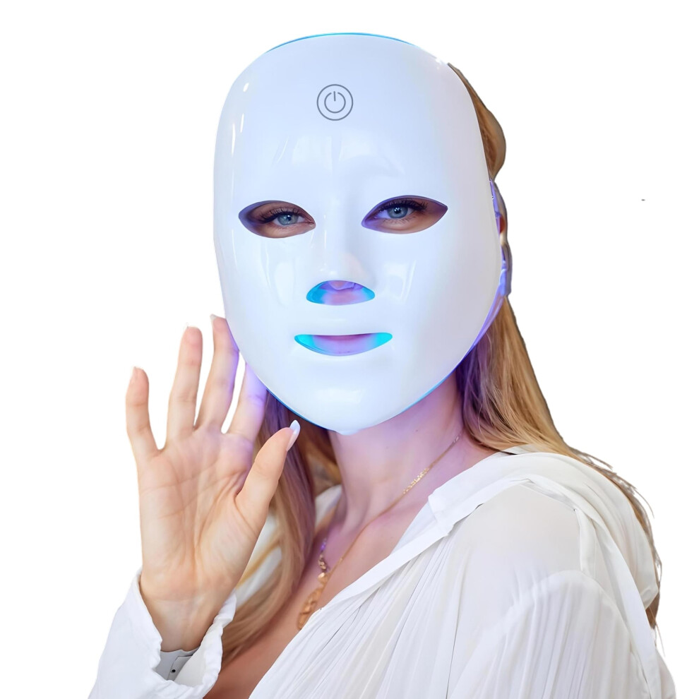 Ergonomist Red/Light Led Face Mask | Spa Quality Skincare At Home | Revolutionary Therapy For Radiant & Rejuvenated Skin | Therapy Mask For Facial Car