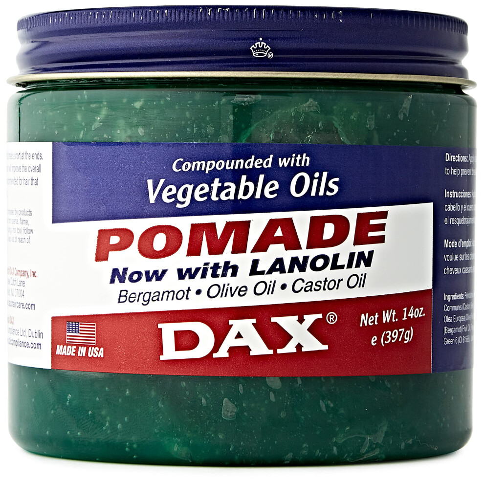 Dax Pomade Compounded With Vegetable Oils