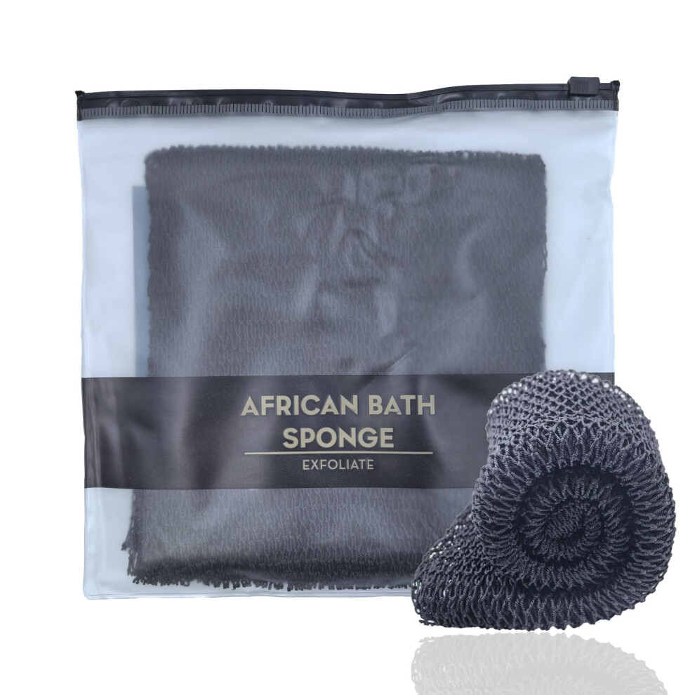 Xianzander African Net Sponge Authentic,African Exfoliating Net,African Exfoliating Sponge,Deep Cleaning Scrubber Back Scrubber For Men And Women 75