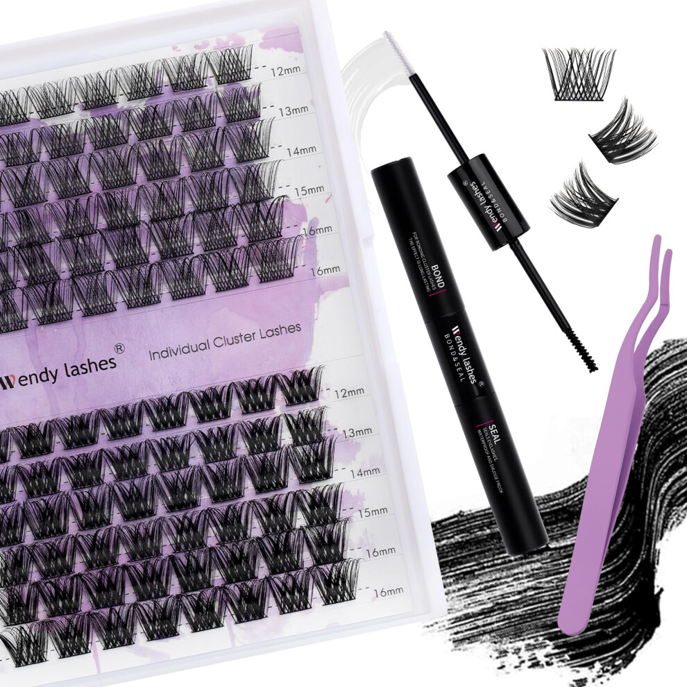 Wendy Lashes Individual Lashes D Curl Cluster Lashes