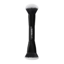 e.l.f. Camo Liquid Bronzer & Contour Duo Brush, Dual-Ended, For Sun-Kissed & Sculpted Complexion, Synthetic Bristles