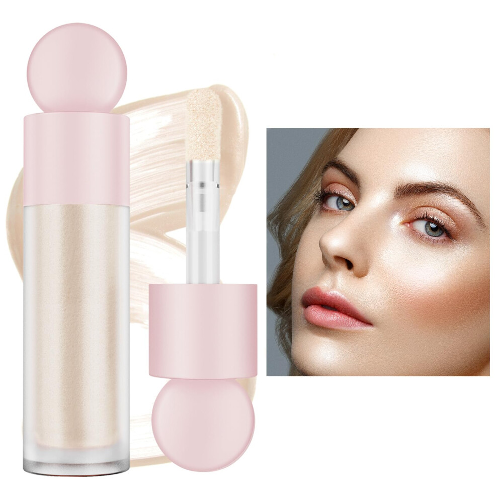 Weixinbuy Liquid Highlighter Natural Glow For Face & Body, Waterproof Moisturizing Highlighter Makeup For Long Lasting Shimmer