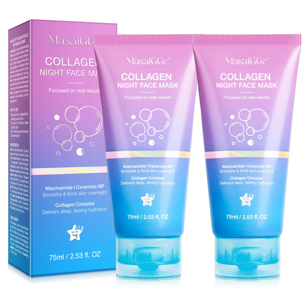 Masaigge Collagen Night Wrapping Mask,Collagene Mask,Collagen Overnight