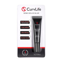 Curvlife New Super Extra Strong on Nail Glue 15g For Press On Nails Tips Quick Drying Semi Solid Nail Glue No Uv Light Needed Long Lasting Fake