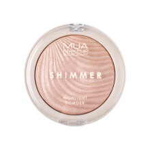 MUA Makeup Academy Shimmer Highlighter Powder, Pink Shimmer - Highly Pigmented Glow Finish, 8 g