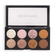 Revolution Beauty London, Ultra Blush Palette, Golden Sugar, 8 Farbtöne