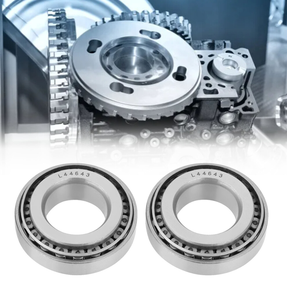 2Pcs L44643 Tapered Roller Bearings 25Mm Id 50.292Mm Od 14.22Mm Thick 5041380121751