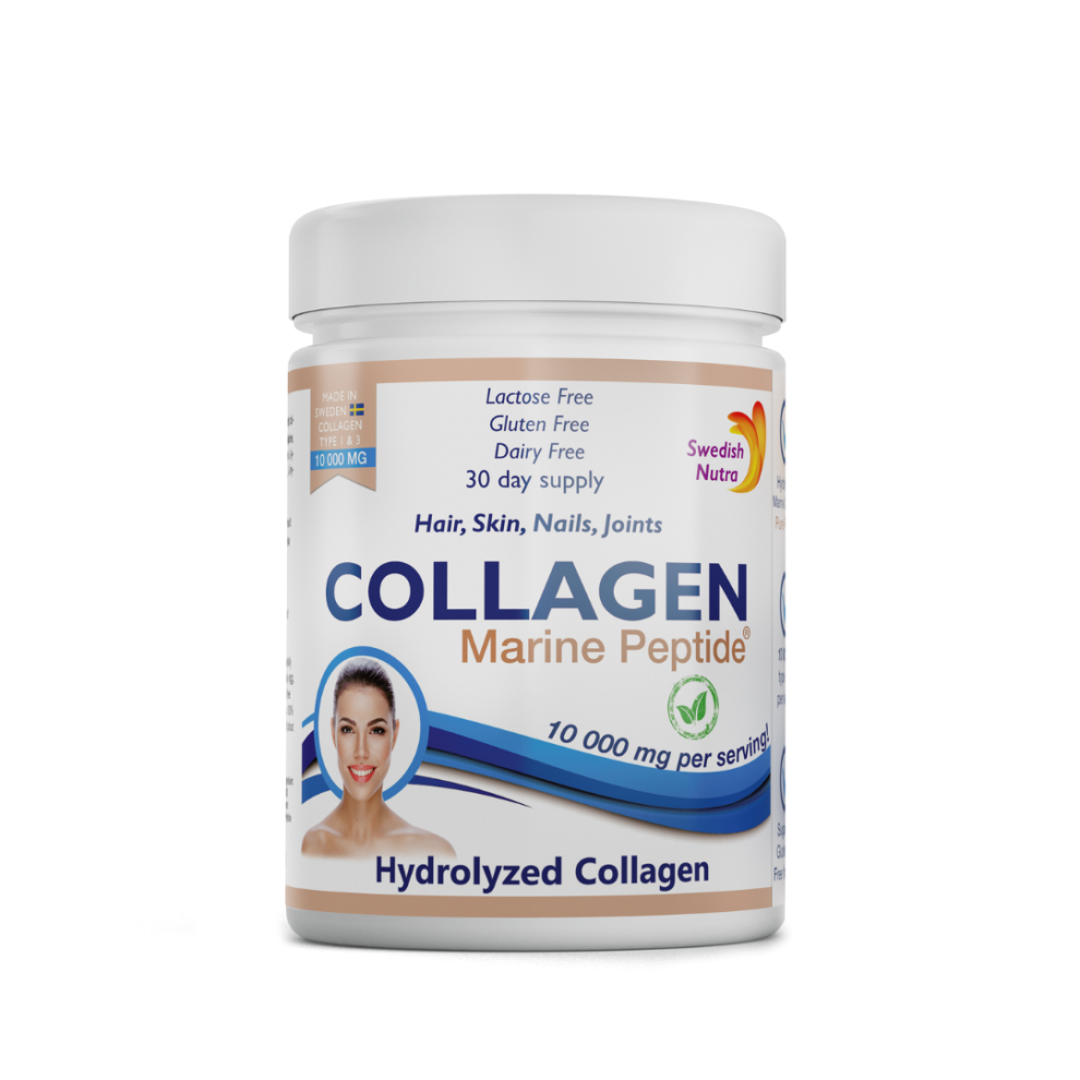 Swedish Nutra Marine Collagen Powder – 10,000 Mg (300G)