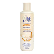 Childs Farm OatDerma Bath Milk, Fragrance Free, Soothing Hydration for Sensitive Skin, Emollient, Baby, Kids, 250ml