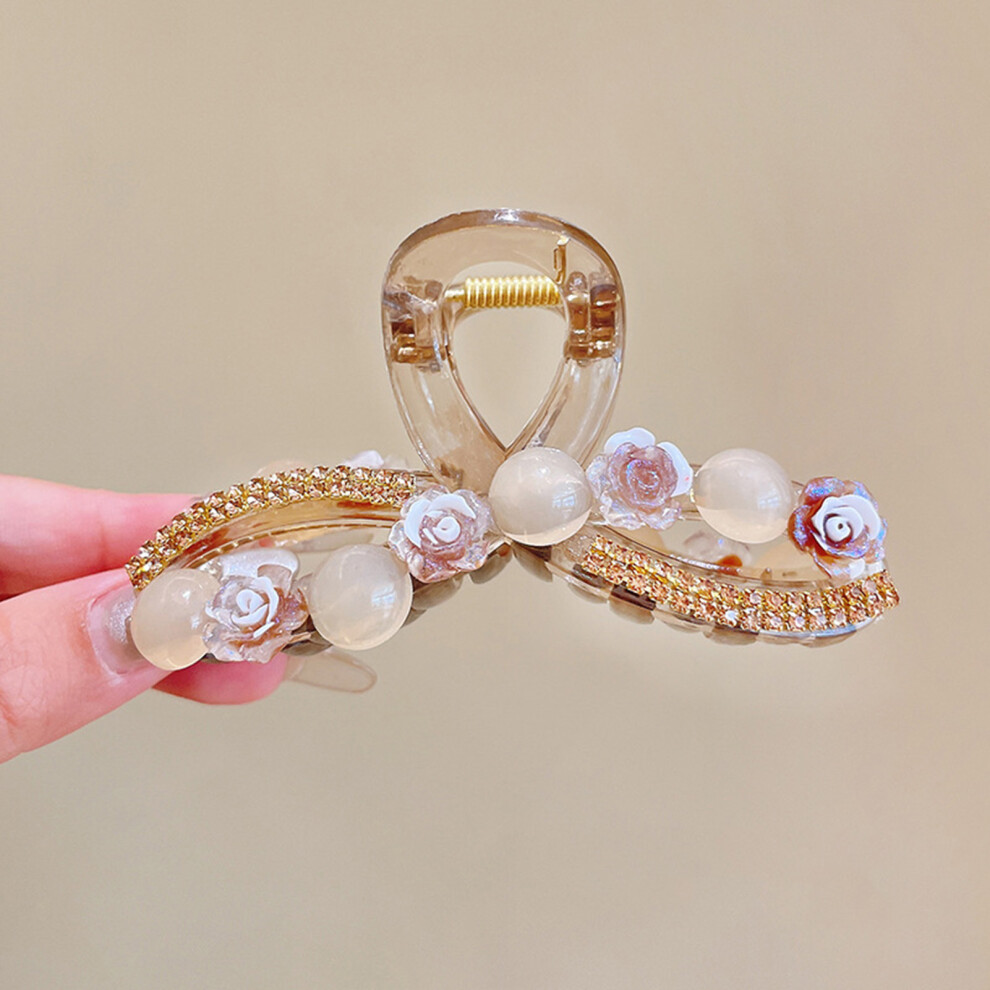 Reach-Tools (2) Crystal Camellia Hair Clip For All Hair Types