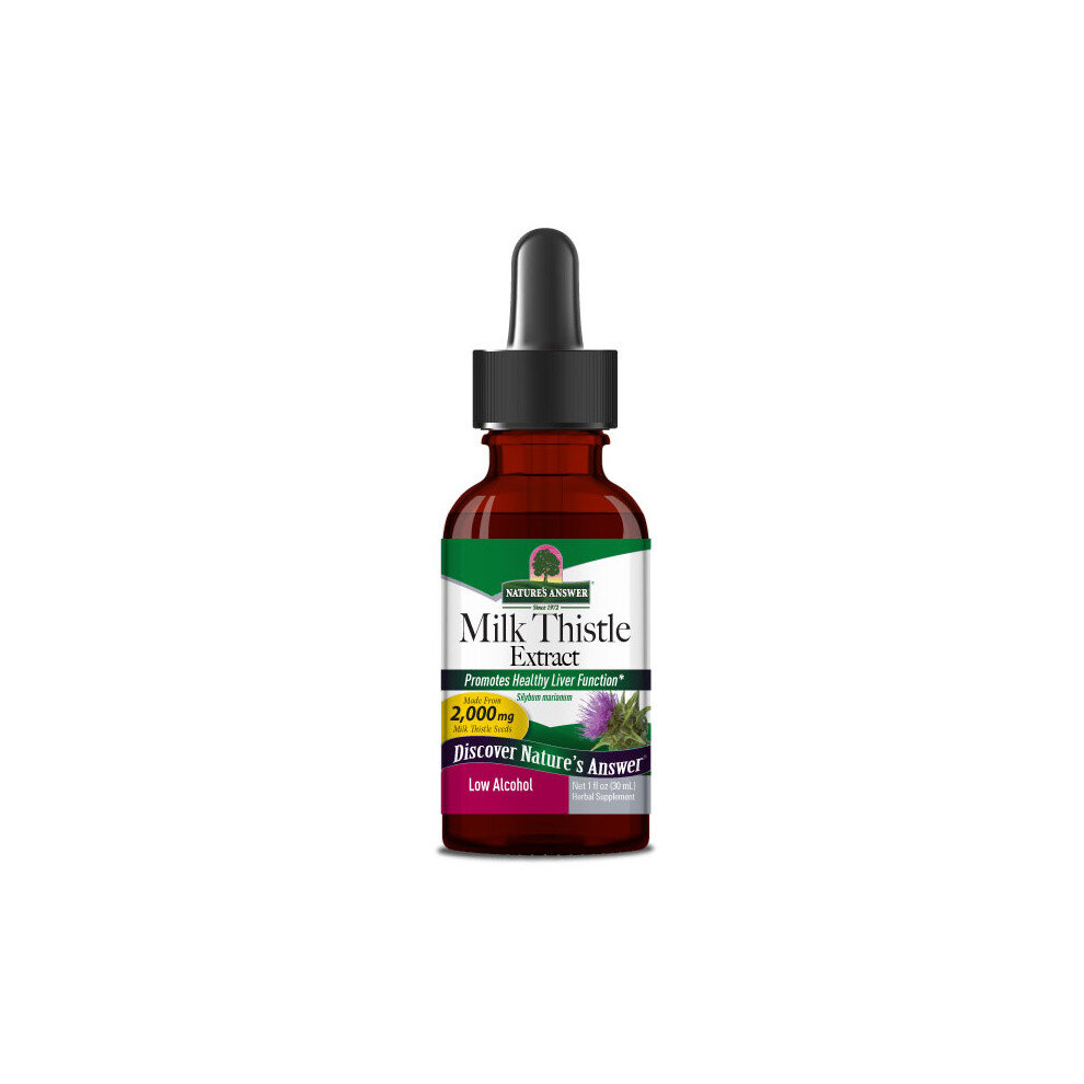 Nature's Answer Milk Thistle Liquid Extract Low Alcohol - 30Ml