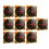 10PCS Fluorescent Splatter Paper Targets 30.5cm 16