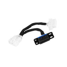 OBD2 16Pin Dual Female Splitter Cable Extension 30cm Black