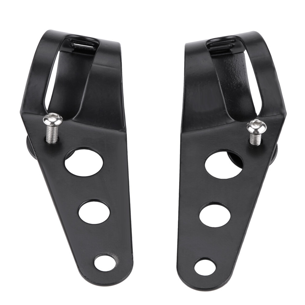 Chopper Cafe Racer Motorcycle Headlight Clamp Kit 35-43Mm Fork Tube Black 8481388562816