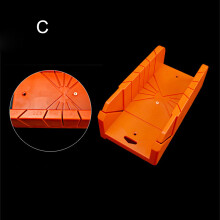 (C, 125mm*310mm*80mm) 45 Wood Mitre Box Saw Tool