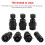10pc Flywheel Puller Set M14-M28 60/90mm Black 5