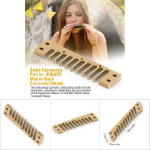 Marine Band Crossover / Deluxe Harmonica Gold Aluminum Comb - Premium Quality