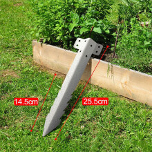 Metal Garden Fence Posts Rust-Free Pressure-Treated Cedar Posts for Temporary Garden Edging