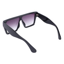 Große schwarze rechteckige Sonnenbrille aus leichtem Kunststoff für Outdoor-Reisen und Strand