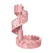 Dice Castle Tower Dice Tower Castle Stairs for Desktop Tower Ornaments Ancient Roman Castle Theme Dice Rolling Tower C