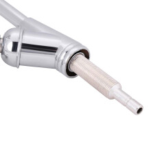 Zinc Alloy Kitchen Faucet Tap 28cm Silver Chrome 360 Rotation