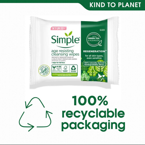 Simple Simple Regeneration Age Resisting Biodegradable Facial 2