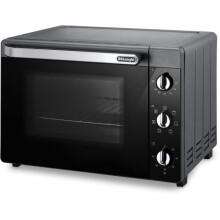 Mini-Ofen - Heißluft - Drehspieß - DELONGHI - EO40123.S - Schwarz - 40 L - 51,5 x 44 x 36 cm - 2000 W