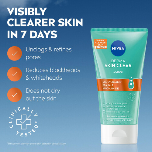 NIVEA NIVEA Derma Skin Clear Scrub (150ml), 1
