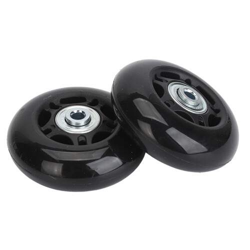 2 Pack Luggage Replacement Wheels Rubber Swivel Casters for Suitcases 68x24mm