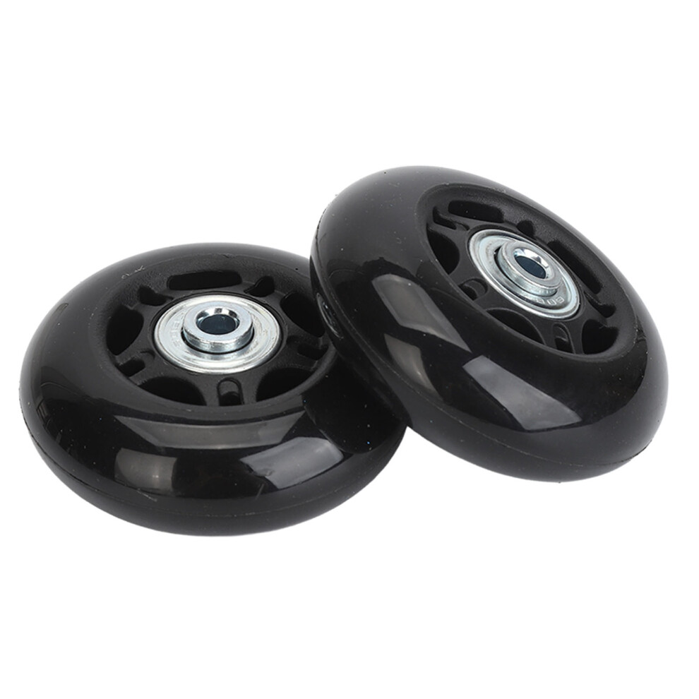2Pcs Universal Rubber Luggage Wheels Swivel Casters With Bearings 68X24mm 6931393624792
