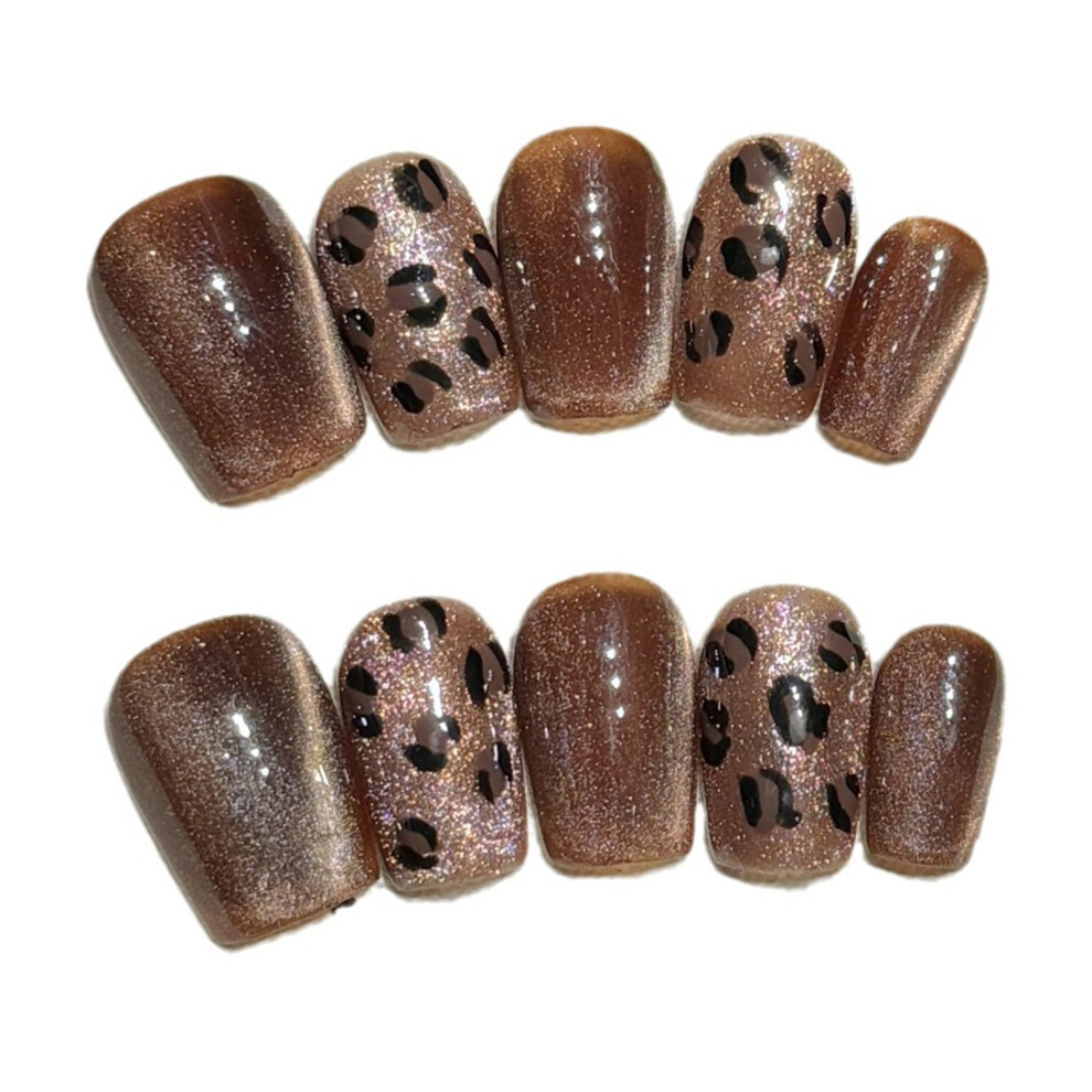 Penghui-Toys (S) Short Coffin Press On Nails Charming Comfortable To Wear Manicure Nails For Women And Girl Nail Salon
