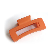 (Orange) Strong Hair Claw Clips for Women - Resin Grip