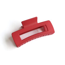 (Wine Red) Strong Hair Claw Clips for Women - Resin Grip