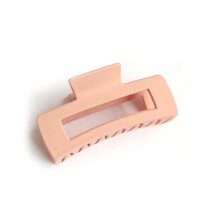 (Pink) Strong Hair Claw Clips for Women - Resin Grip