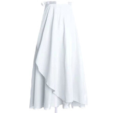 (White) Ballet Skirt with Adjustable Waist