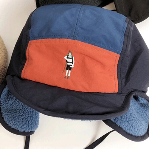 (Navy Blue) Windproof Thermal Winter Hat with Earflaps